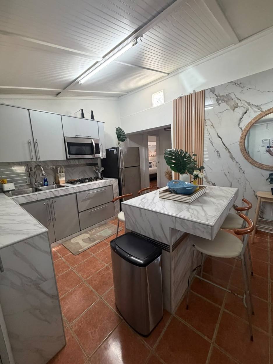 Cocina y área de desayuno de Villa 2